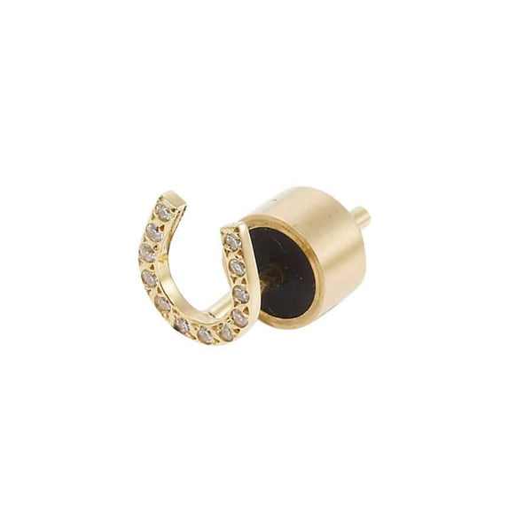 Ileana Makri Lucky Horseshoe Studs Y-D