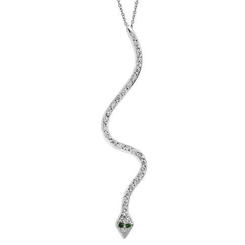 ileana makri Lucky Snake Pendant W-D-Ts