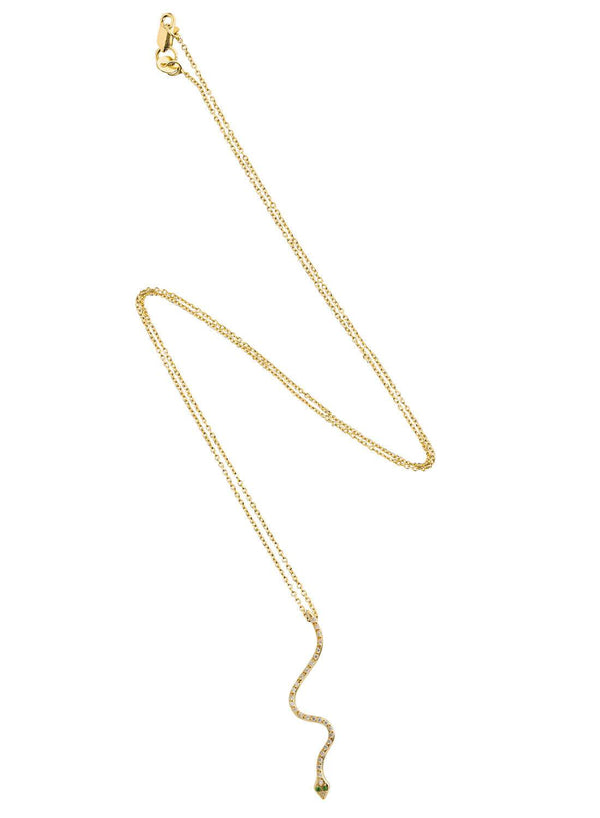 Ileana Makri Lucky Snake Pendant Y-D-Ts