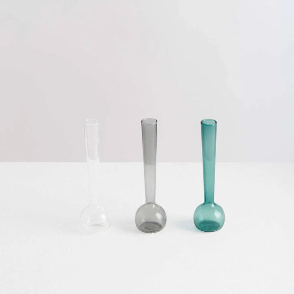 Ileana Makri Margot Vase Trio | Smoke Teal Clear