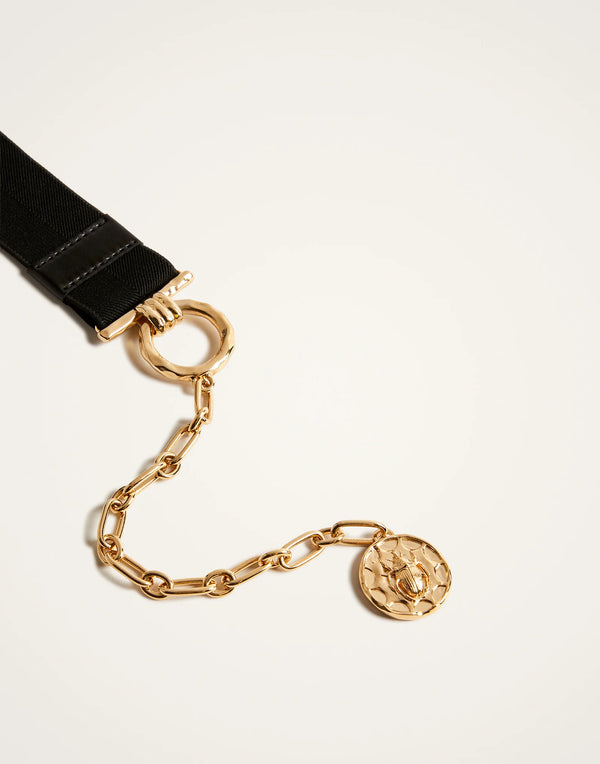 Ileana Makri Medallion Belt Solid Black