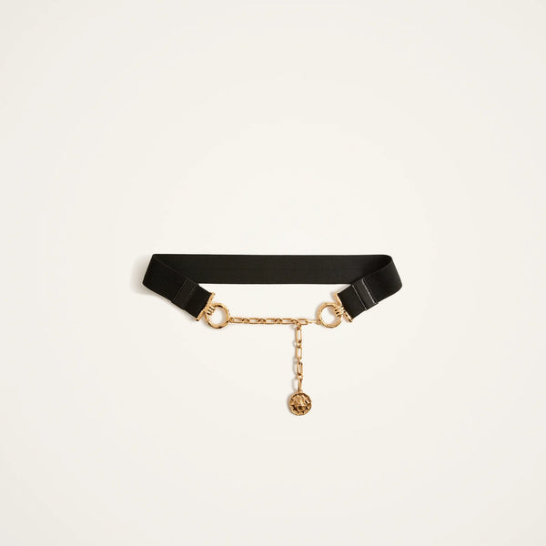 ileana makri Medallion Belt Solid Black