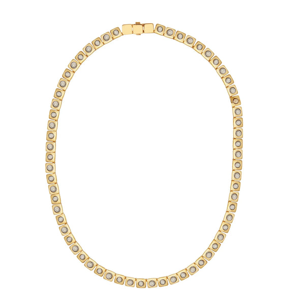 ileana makri Medium Tile Diamond Necklace