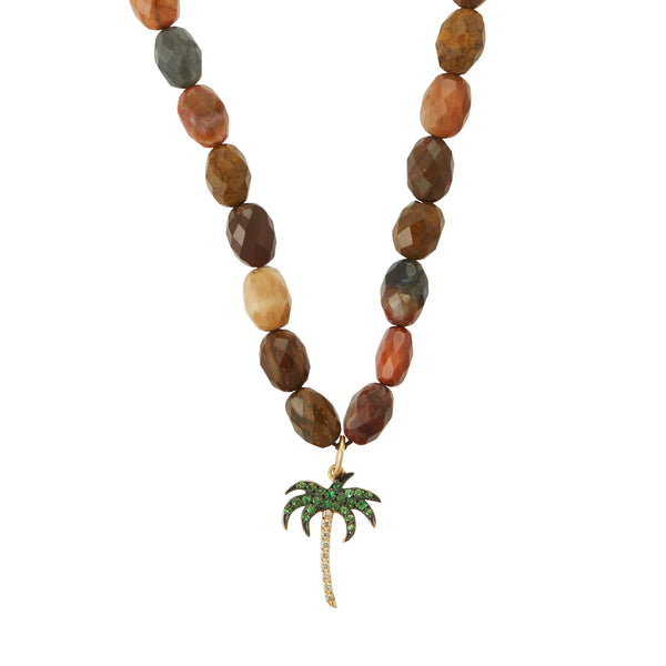 Ileana Makri Miami Wood Beaded Necklace