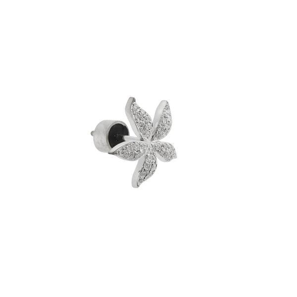 Ileana Makri Mini Blossom Studs Pavé W-D
