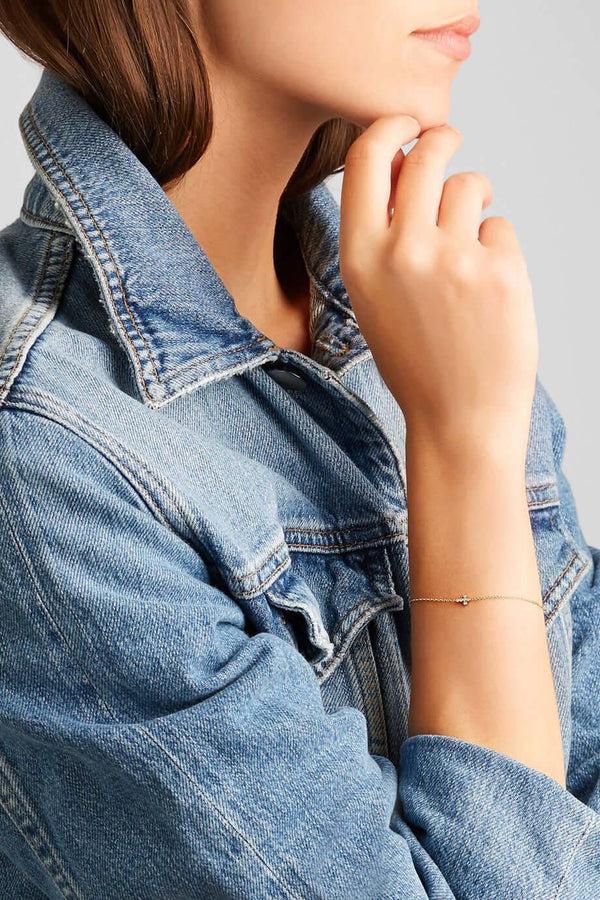 Ileana Makri Mini Cross Bracelet P-D