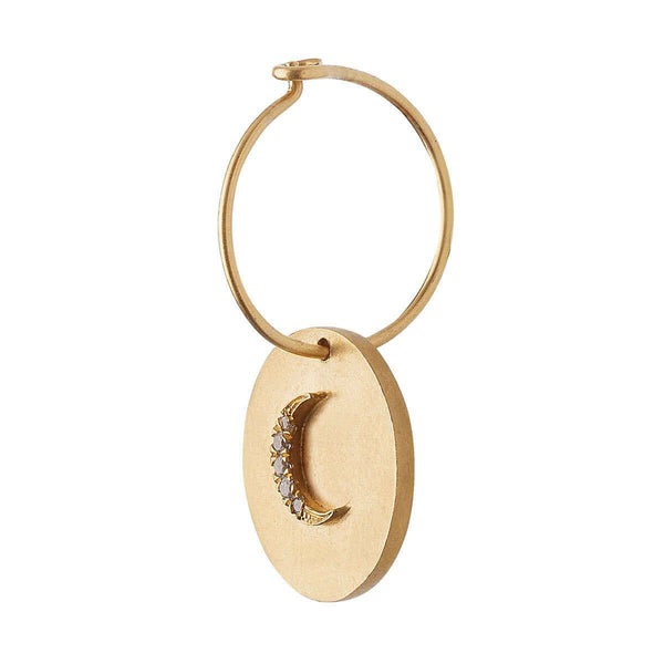 Ileana Makri Moon Disc Hoops