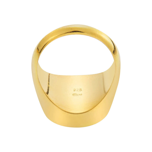 Ileana Makri Moon Enamel Crystal Chevalier Ring