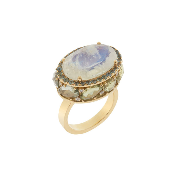 ileana makri Moonstone Blossom Ring