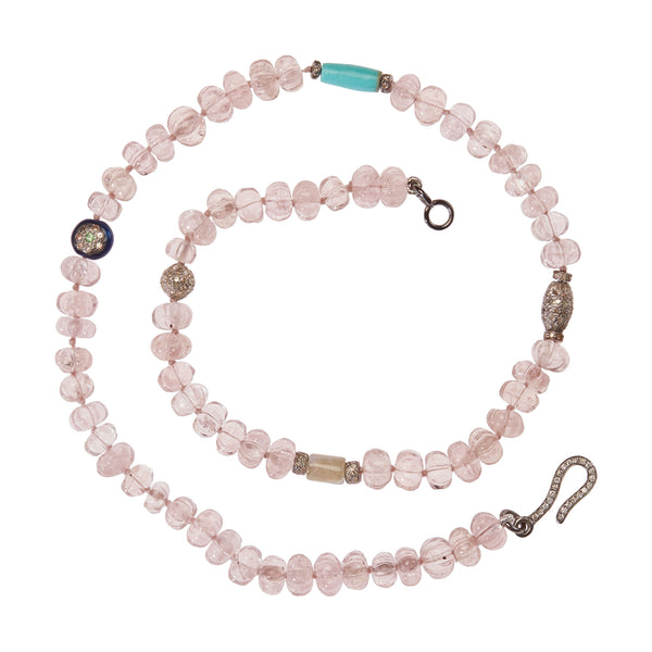 Ileana Makri Morganite Trail Necklace 288 (38cm)