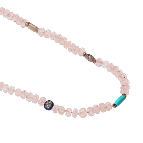 Ileana Makri Morganite Trail Necklace 288 (38cm)