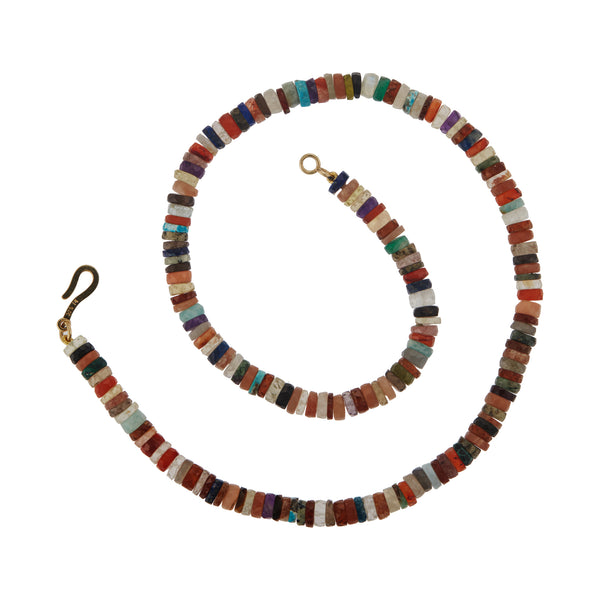 Ileana Makri Multi Gemstone Beaded Necklace (45cm)