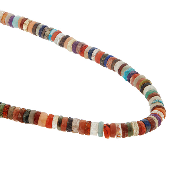 Ileana Makri Multi Gemstone Beaded Necklace (45cm)