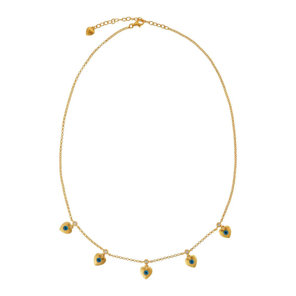 ileana makri Multi Love Charm Necklace