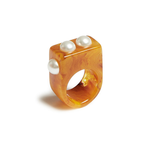 ileana makri Nefertiti Ring Solid Rust
