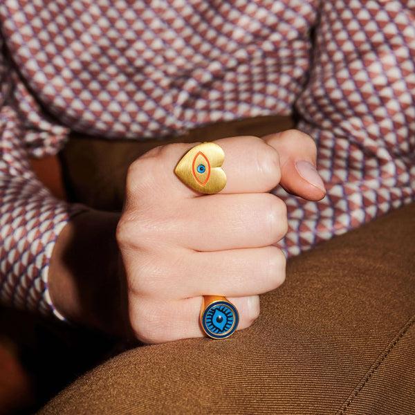 Ileana Makri Neon Blue Evil Eye Chevalier