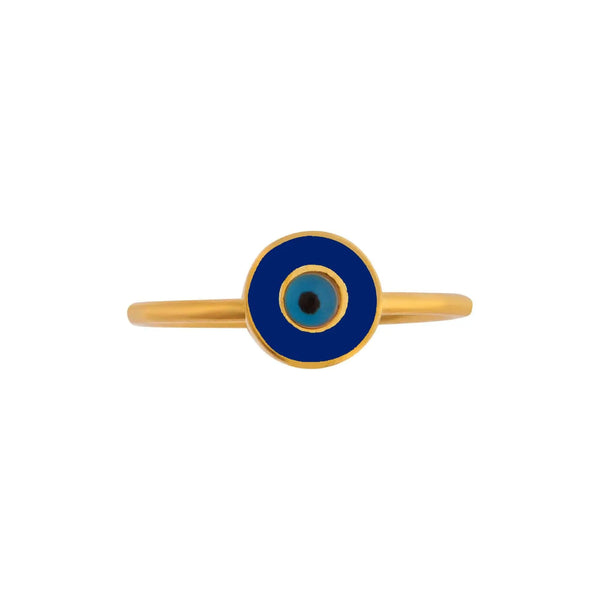 Ileana Makri Neon Blue Eye Ring
