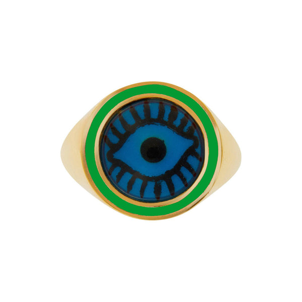 Ileana Makri Neon Green Evil Eye Chevalier