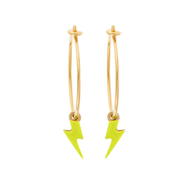 Ileana Makri Neon Thunder Bolt Hoops