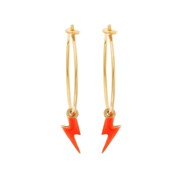 Ileana Makri Neon Thunder Bolt Hoops