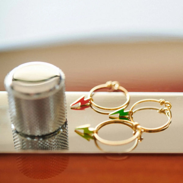 Ileana Makri Neon Thunder Bolt Hoops