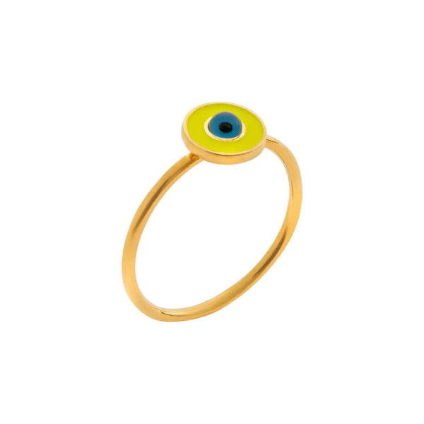 ileana makri Neon Yellow Eye Ring