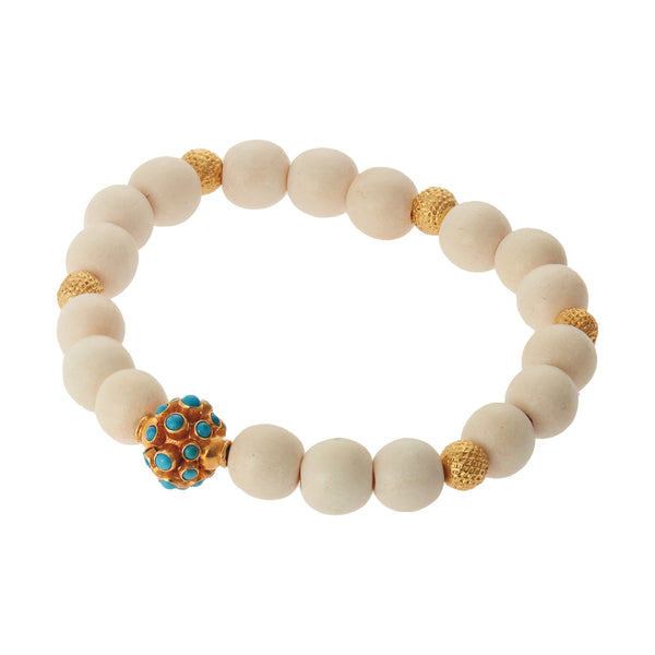 Ileana Makri Nomad Wood & Turquoise Bracelet 94