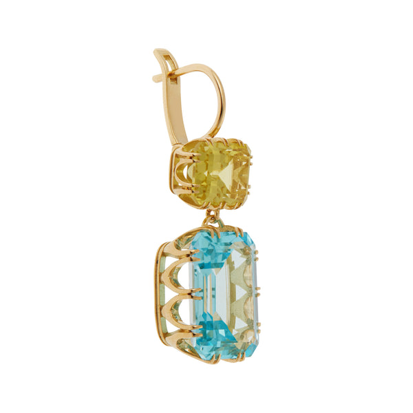 Ileana Makri Oblong Crown Lemon & Blue Topaz