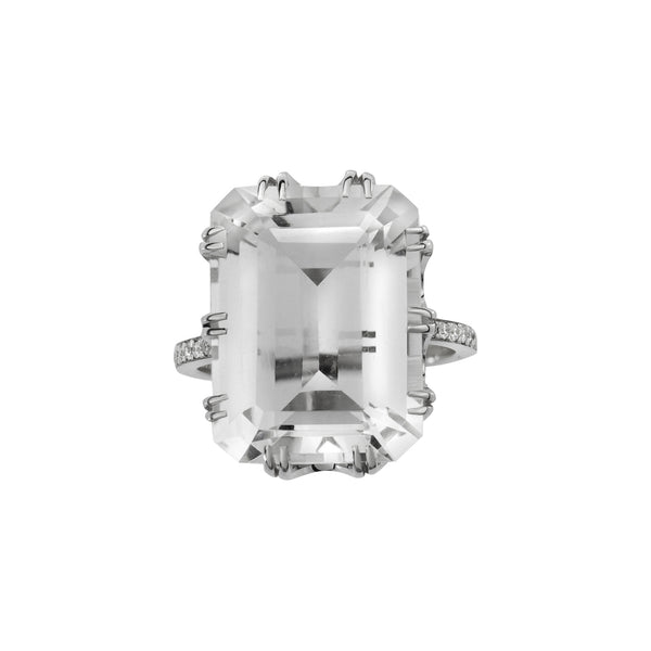 Ileana Makri Oblong Crown Solitaire White Topaz