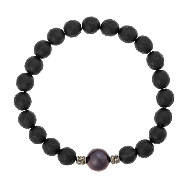 ileana makri Onyx & Black Pearl Bracelet 43