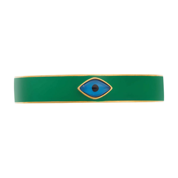 ileana makri Oval Eye Green Enamel Cuff
