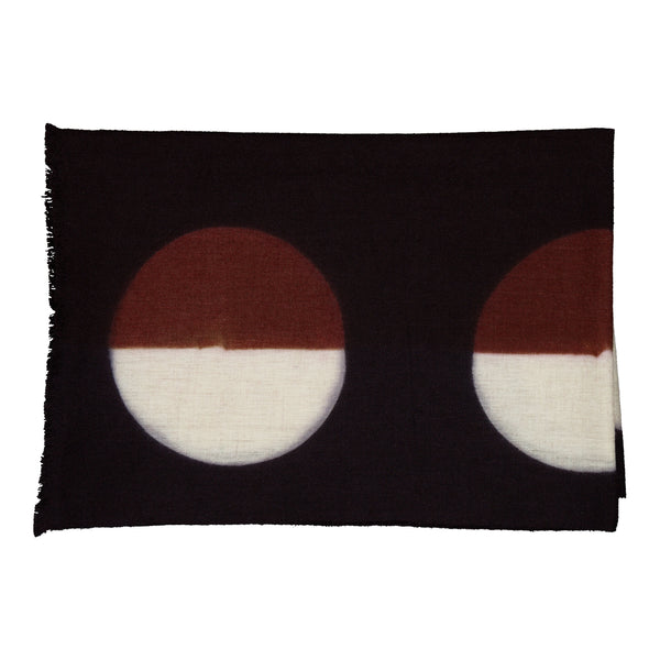 Ileana Makri Parade Scarf Black & Cognac