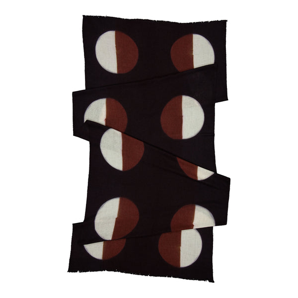 ileana makri Parade Scarf Black & Cognac