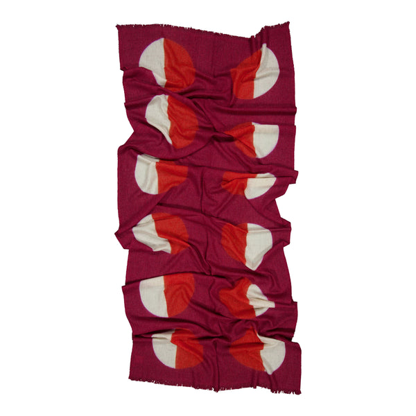 Ileana Makri Parade Scarf Cassis & Red