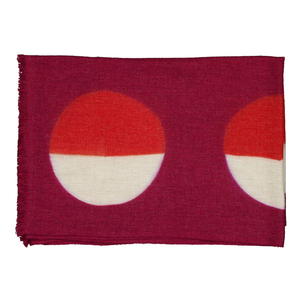 Ileana Makri Parade Scarf Cassis & Red