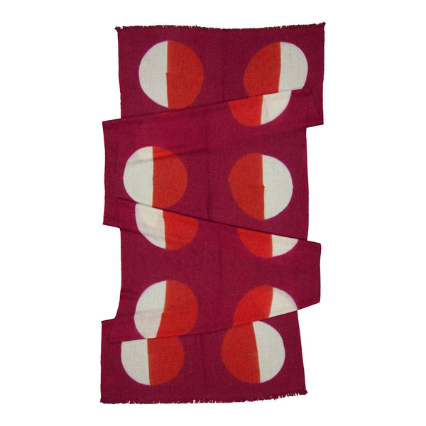 ileana makri Parade Scarf Cassis & Red