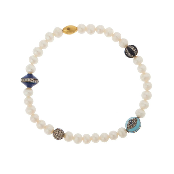 ileana makri Pearl Beaded Bracelet 24