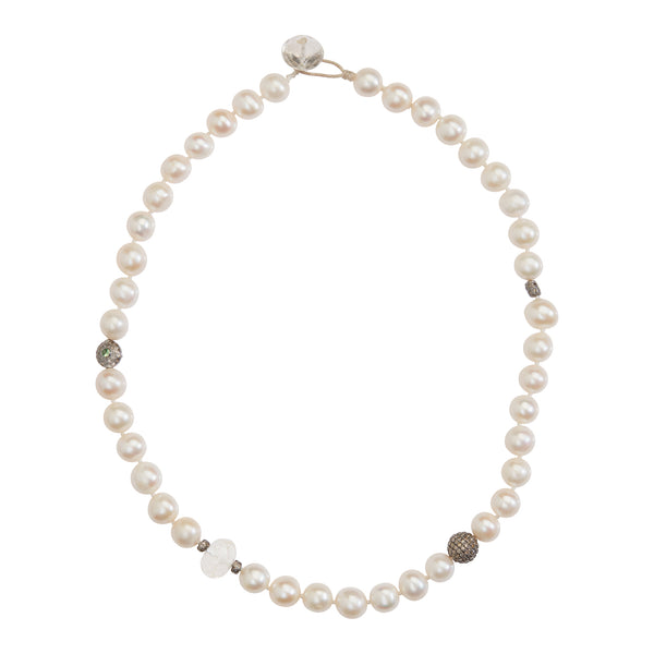 ileana makri Pearl Beaded Necklace 203 (42CM)