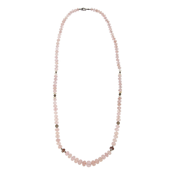 ileana makri Pink Morganite Beaded Necklace (90cm)