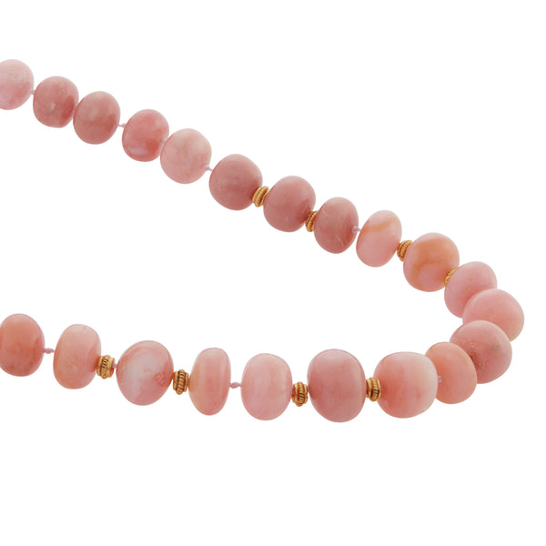 Ileana Makri Pink Opal Beaded Necklace 220 (40cm)