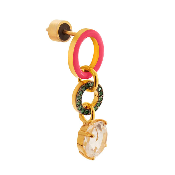 Ileana Makri Pink Twist White Topaz