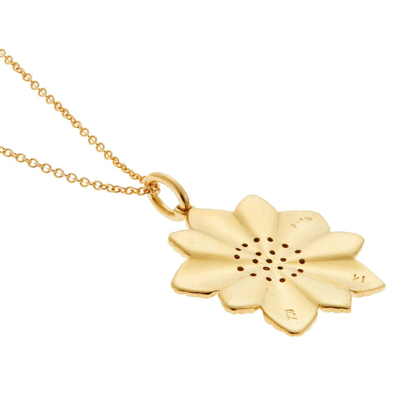Ileana Makri Pleated Flower Eye Pendant Y