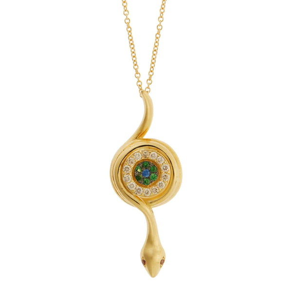 ileana makri Protection Snake Pendant