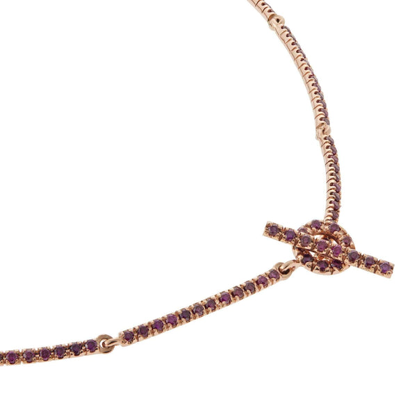Ileana Makri Purple Diamond Riviera Necklace