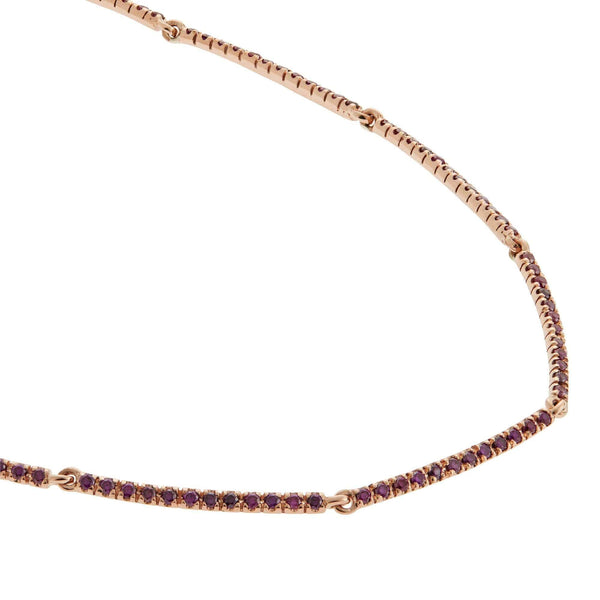 Ileana Makri Purple Diamond Riviera Necklace