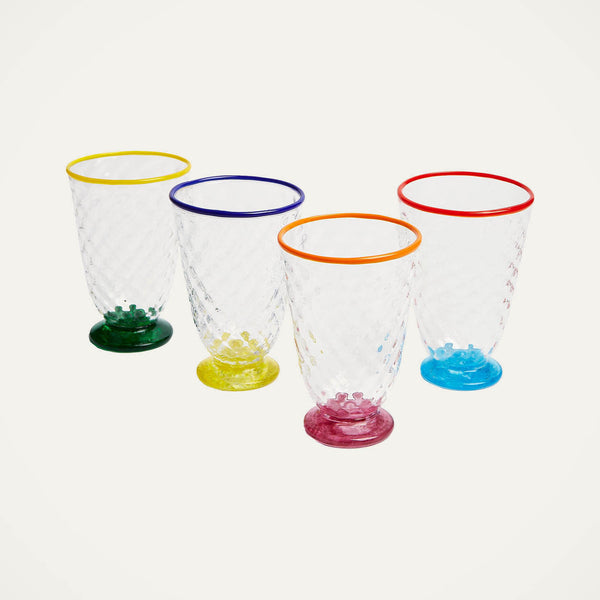 ileana makri Quilted Glasses Multi (Set of 4)