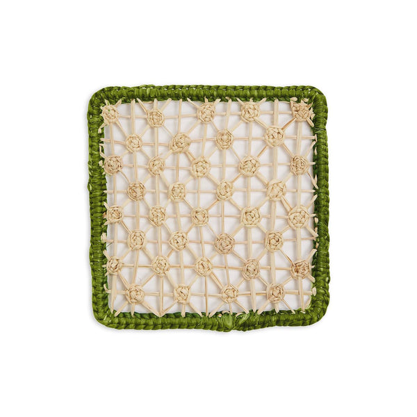 Ileana Makri Raffia Coasters (Set Of 4)