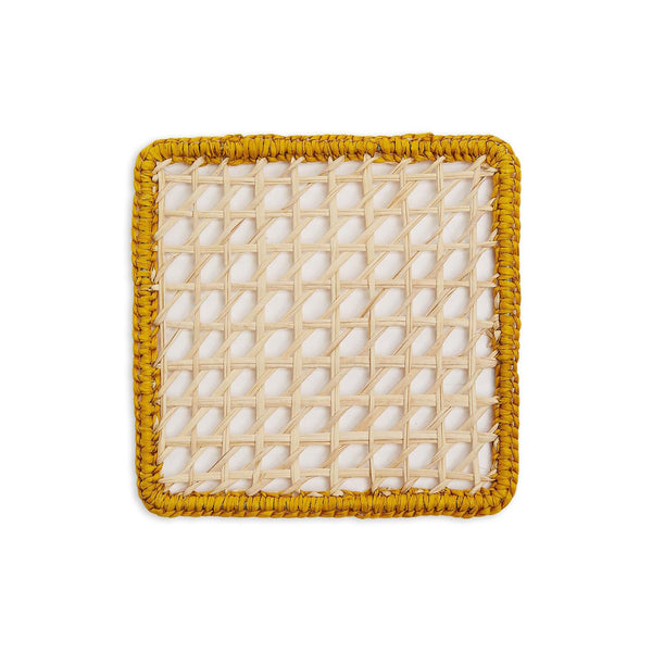 Ileana Makri Raffia Coasters (Set Of 4)