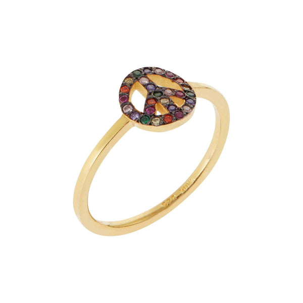 Ileana Makri Rainbow Peace Ring