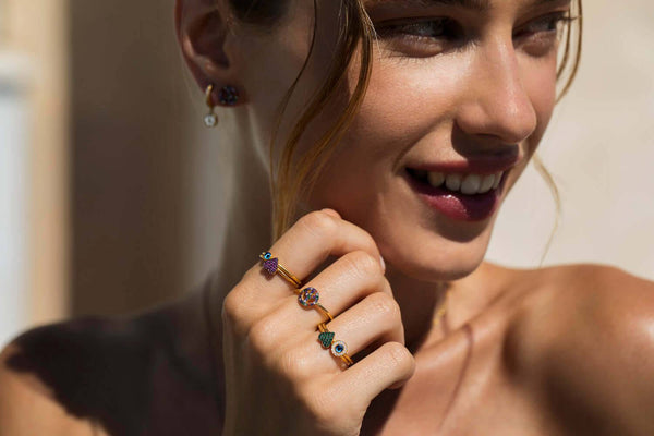 Ileana Makri Rainbow Peace Ring